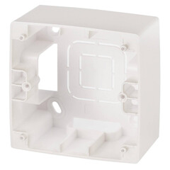 12-6101-15 ЭРА Коробка наклад. монтажа 1 пост, Эра12, перламутр (20/200/1600), фото 