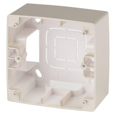 12-6101-04 ЭРА Коробка наклад. монтажа 1 пост, Эра12, шампань (20/200/1600), фото 