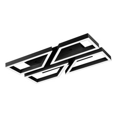 Потолочная светодиодная люстра iLedex Stellar 8302-780X550-X-T BK, фото 