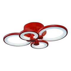Потолочная светодиодная люстра iLedex Ring A001/4 Red, фото 