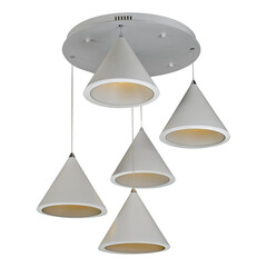 Подвесная светодиодная люстра iLedex Moon WL8858-5 WH, фото 