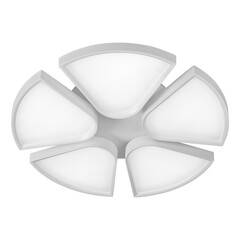 Потолочная светодиодная люстра iLedex Bling FS-022-X5 120W WH, фото 