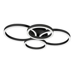 Потолочная светодиодная люстра iLedex Ring-New 6815-300/400-X-T BK, фото 