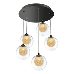 Подвесная светодиодная люстра iLedex Oblivion C4457-5R CR, фото 