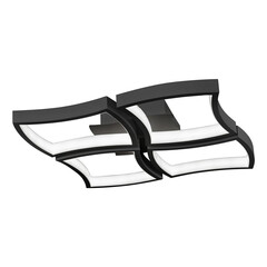 Потолочная светодиодная люстра iLedex Roomy 8196-4-X-T BK, фото 