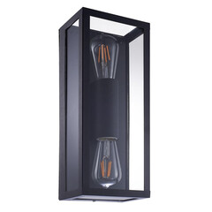 Уличный настенный светильник Arte Lamp Belfast A4569AL-2BK, фото 