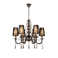 Подвесная люстра Lumina Deco Fabione LDP 1200-6 BK, фото 