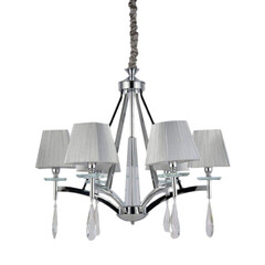 Подвесная люстра Lumina Deco Valentina LDP 1240-6 CHR, фото 