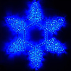 Светодиодная фигура Ardecoled Снежинка ARD-Snowflake-M2-940X940-576Led Blu 025305, фото 