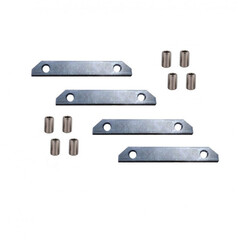 Комплект прямых соединителей для закладного профиля TR3040-AL Denkirs 4 шт. TR3043-AL, фото 