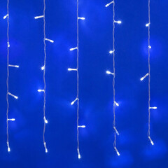 ULD-C1515-160/DTA WHITE IP20 Занавес светодиодный,1,5х1,5 м, 160 led, белый, с контроллером, провод прозрачный, IP20, фото 