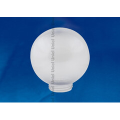 UFP-P200A CLEAR Рассеиватель призматический (с насечками) в форме шара для садово-парковых светильников. Диаметр - 200мм. Тип соединения с крепежным элементом - резьбовой. Материал - САН-пластик. Цвет - прозрачный. Упаковка - 4 шт. в групповой картонной к, фото 