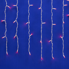 ULD-C2030-240/TWK RED IP67 Занавес светодиодный с эффектом мерцания, 3х2м. Соединяемый. 240 светодиодов. Красный свет. Провод белый. TM Uniel., фото 