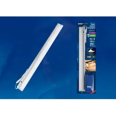 ULI-F41-9,5W4200K/DIM SENSOR IP20 SILVER Панель линейная светодиодная ультратонкая, с бесконтактным выключателем, диммер.600х53х14мм. 540Lm. Серебристый. ТМ Uniel, фото 