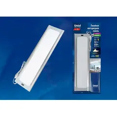 ULI-F42-7,5W4200K/DIM SENSOR IP20 SILVER Панель линейная светодиодная ультратонкая, с бесконтактным выключателем, диммер.460х120х11мм. 260Lm. Серебристый. ТМ Uniel, фото 
