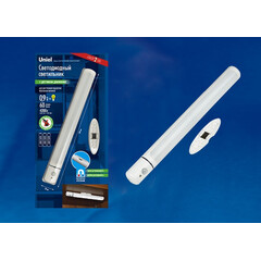 ULM-F43-0,9W/4200K SENSOR IP20 WHITE Светильник светодиодный для внутренней подсветки мебели с датчиком движения. Питание 3АА (не в/к). 60Lm. Белый. ТМ Uniel, фото 