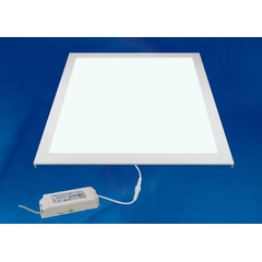 ULP-6060 40W/4000K IP54 CLIP-IN WHITE Светильник светодиодный потолочный встраиваемый. Белый свет (4000K). Корпус белый. В комплекте с и/п. Алюминий. ТМ Uniel., фото 