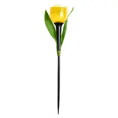 USL-C-452/PT305 YELLOW TULIP  Садовый светильник на солнечной батарее "Желтый тюльпан". Белый свет. 1*LR аккумулятор в/к. IP44. TM Uniel., фото 