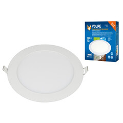 ULM-Q236 12W/6500K WHITE Светильник светодиодный встраиваемый. Дневной свет (6500К). Корпус белый. ТМ Volpe., фото 