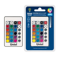 UCH-S210 BLACK Пульт управления лампой RGB серии «SMART» c ИК сенсором. Черный. ТМ Uniel., фото 