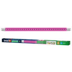 LED-T8-9W/SPSB/G13/CL PLP30WH Лампа светодиодная для растений. Форма "T8", прозрачная. Спектр для рассады и цветения. ТМ Uniel., фото 