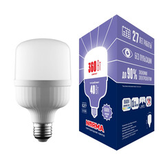 LED-M80-40W/6500K/E27/FR/NR Лампа светодиодная, матовая. Серия Norma. Дневной белый свет (6500K). Картон. ТМ Volpe., фото 