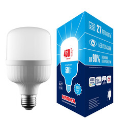 LED-M80-50W/4000K/E27/FR/NR Лампа светодиодная, матовая. Серия Norma. Белый свет (4000K). Картон. ТМ Volpe., фото 