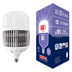 LED-M80-80W/6500K/E27/FR/NR Лампа светодиодная, матовая. Серия Norma. Дневной белый свет (6500K). Картон. ТМ Volpe., фото 