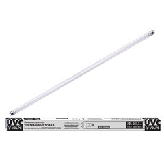 EFL-T8-30/UVCB/G13/CU/V Лампа ультрафиолетовая бактерицидная. Спектр UVC 253,7нм. Картон. ТМ Volpe, фото 