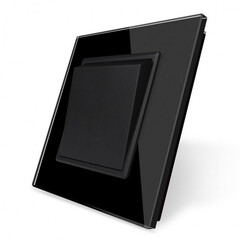 VL-C7K1-12 Механический выключатель Livolo 1 клавиша Черный, фото 