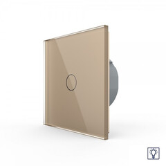 VL-C701D-13 Сенсорный диммер LIVOLO 1 клавиша 1 пост Золотой, фото 