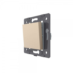 VL-C7-K1-13 Одноклавишный механический выключатель Livolo, цвет золотой (механизм), фото 