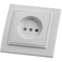 Розетка Feron Stekker Эрна б/з 10A 250V белый PST10900901 39049, фото 