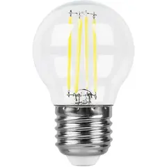Лампа светодиодная филаментная Feron E27 11W 2700K Шар Прозрачная LB-511 38015, фото 