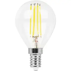 Лампа светодиодная филаментная Feron E14 11W 4000K Шар Прозрачная LB-511 38014, фото 