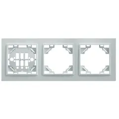 Рамка 3-постовая Feron Stekker Эрна белая PFR00900301 39056, фото 