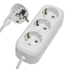 Удлинитель 3-местный с/з Stekker, HM01-31-05, 5м, 3x0,75, серия Home (У10-002), белый, фото 