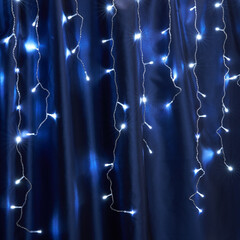 Светодиодная гирлянда Feron Бахрома 230V синяя без мерцания CL22 32345, фото 