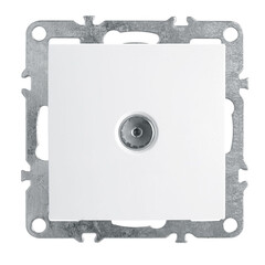 Розетка телевизионная Feron Stekker Эрна белый PST00-9108-01 39315, фото 