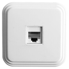 Розетка компьютерная 1-местная STEKKER, PST00-21-20 (РК8-01), RJ-45, IP20, белый, фото 