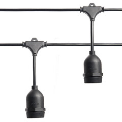 Гирлянда Feron CL50-13-1 Евро белт-лайт на подвесах 230V черный IP65 13м, фото 