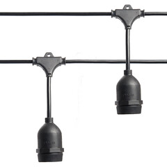 Гирлянда Feron CL50-25-1 Евро белт-лайт на подвесах 230V черный IP65 25м, фото 