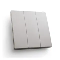Выключатель беспроводной FERON TM83 230V, 500W, трехклавишный, серебро, фото 