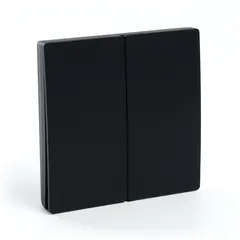 Выключатель беспроводной FERON, TM82 SMART, 230V, 500W, двухклавишный, черный, фото 