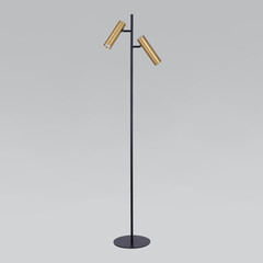 Торшер с поворотными плафонами 01087/2 латунь, фото 