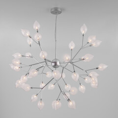 Подвесная люстра серебряного цвета 547 серебро, фото 