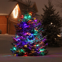 Гирлянда нить с мерцанием 10м IP65 400-101 мульти, фото 