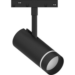 Магнитный трековый светильник 10W, 800 Lm, 4000К, 90 градусов черный Feron 41951, фото 