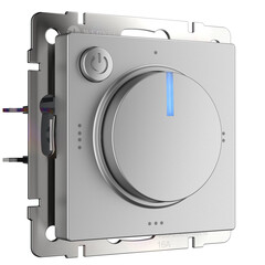 Терморегулятор Werkel электромеханический для теплого пола серебряный W1151106 4690389156021, фото 