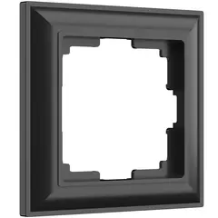 Рамка на 1 пост Werkel Fiore черный матовый W0012208, фото 